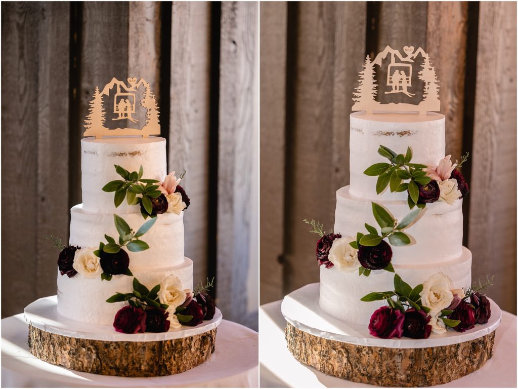 Wedding cake designed by Azucar Bakery
