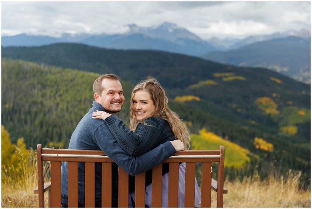 Vail fall engagement session