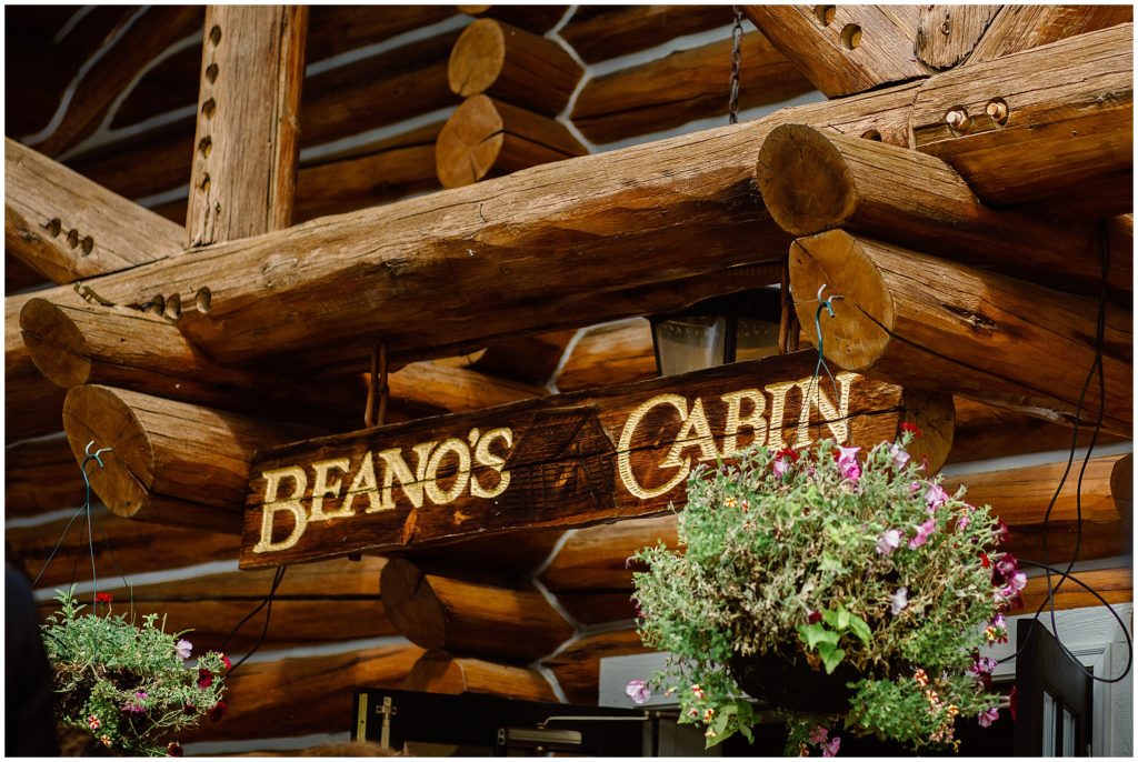 Entry sign to Beano's Cabin in Beaver Creek