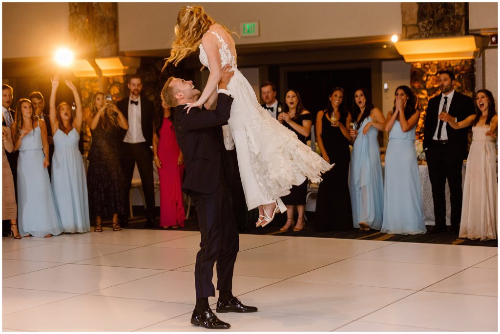 Bride and groom first dance at Park Hyatt in Beaver Creek