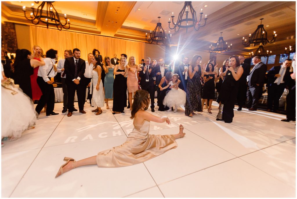 Open dancing at park hyatt in beaver creek during wedding reception