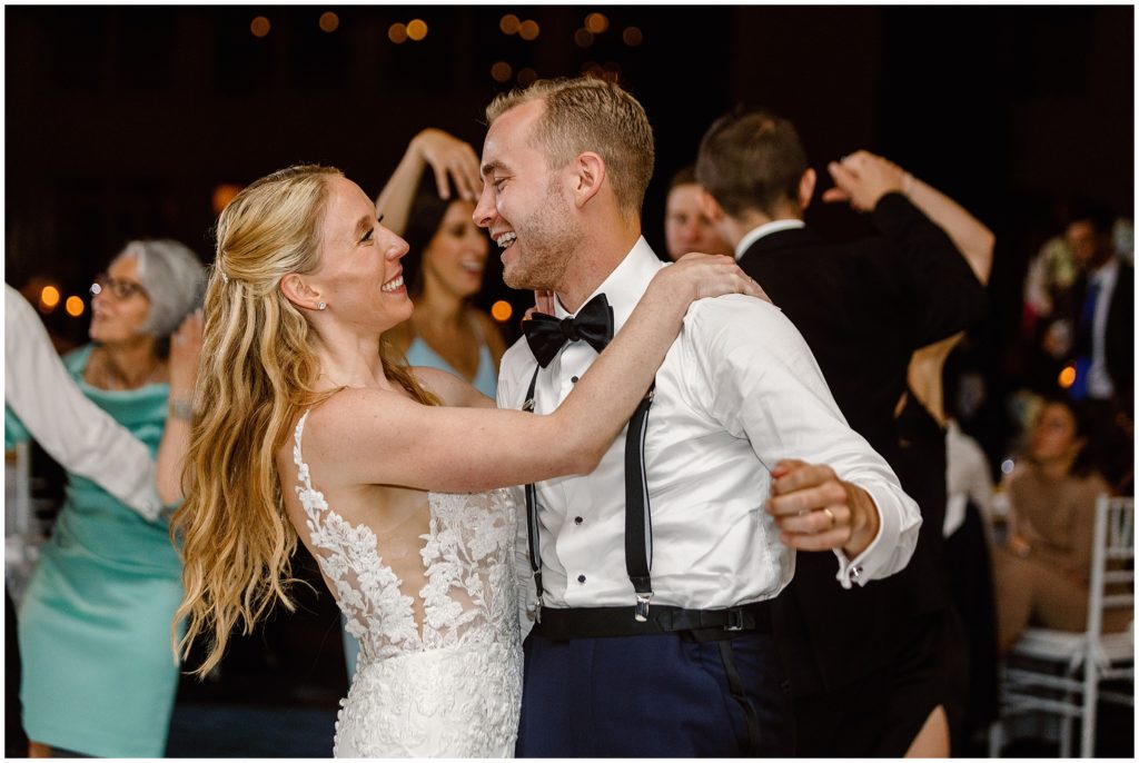Open dancing during wedding reception