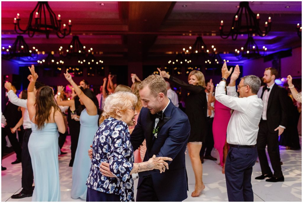 Open dancing during wedding reception