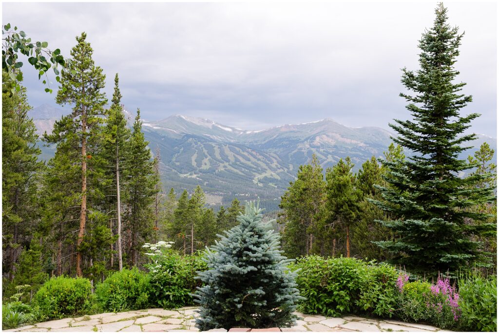 Ceremony spot at Rubywood House in Breckenridge 