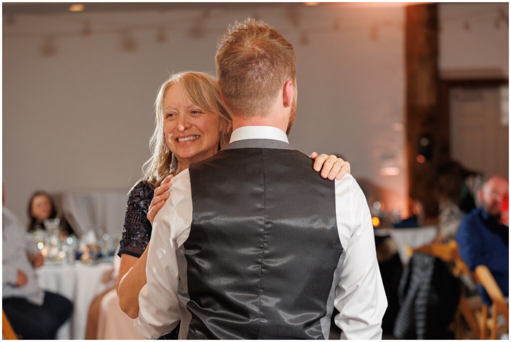 Mother son first dance at the Lodge at Breckenridge