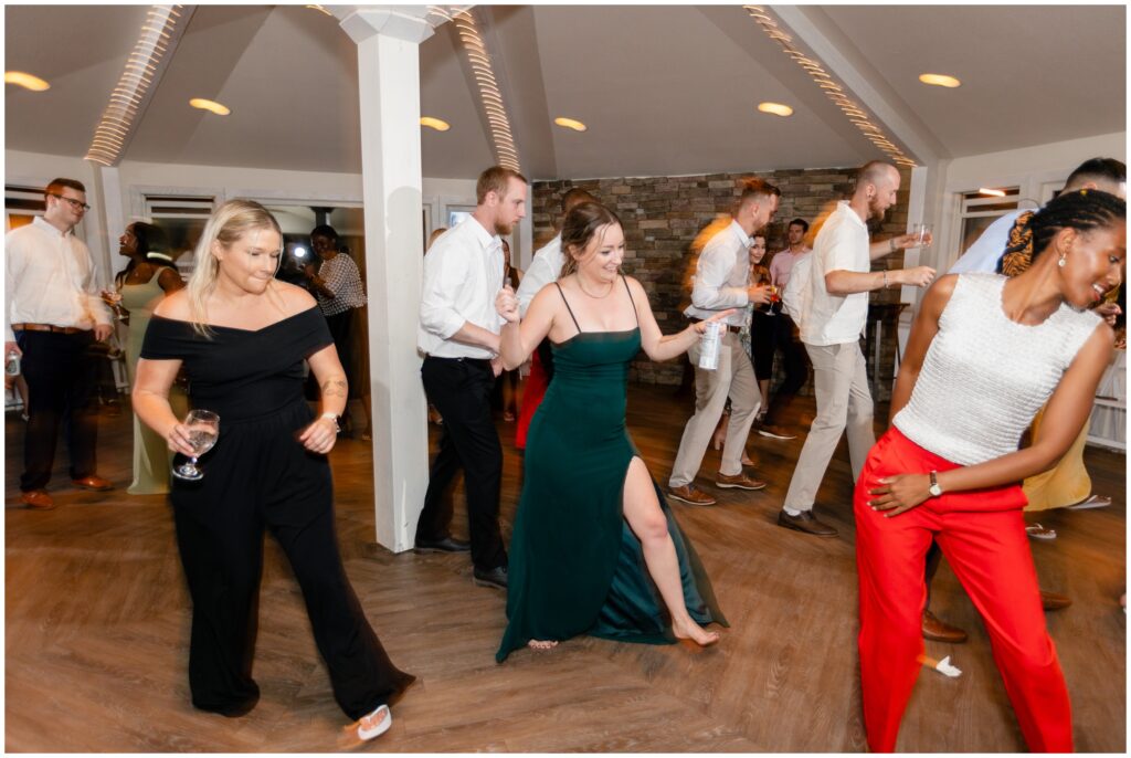 Open dancing during reception at Boulder Creek by Wedgewood