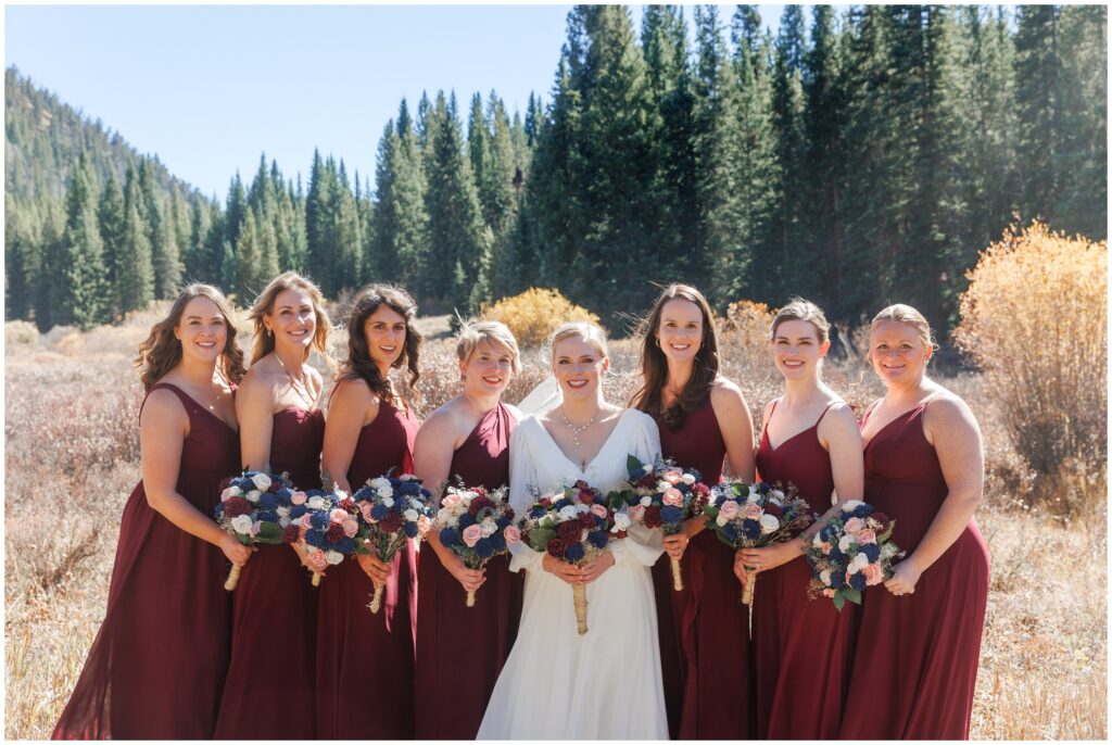 Bridesmaids together The Lodge at Breckenridge