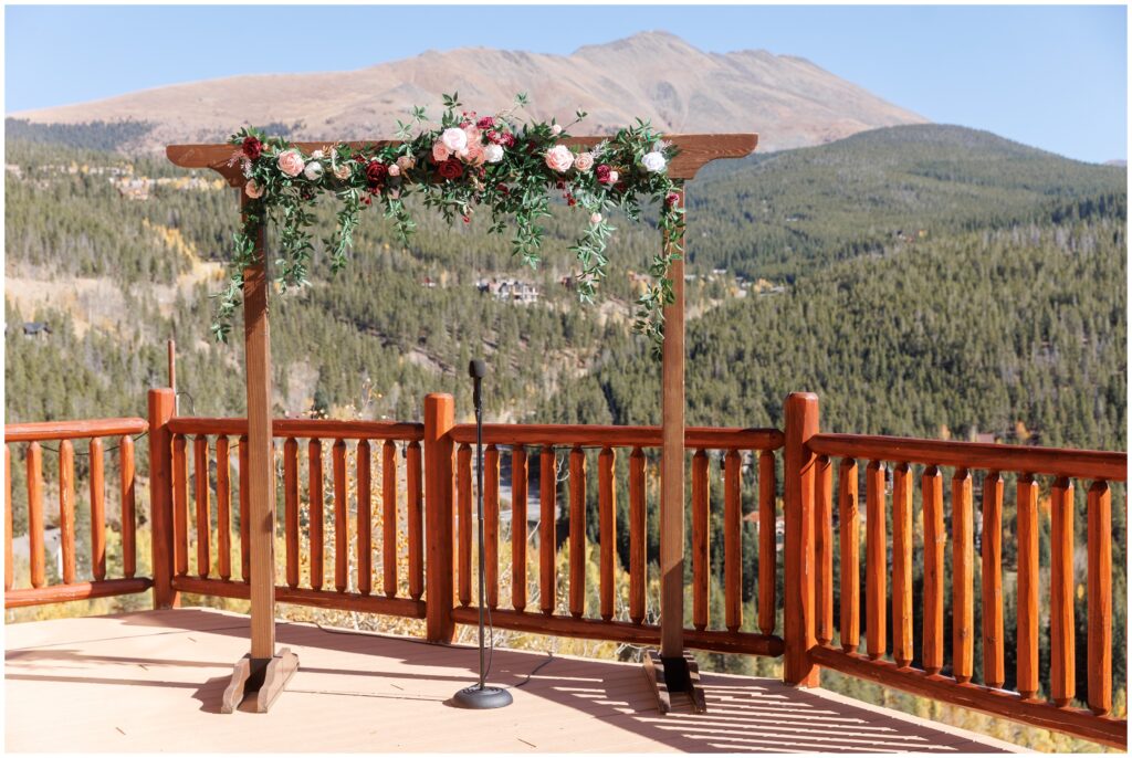 Patio and alter from The Lodge at Breckenridge