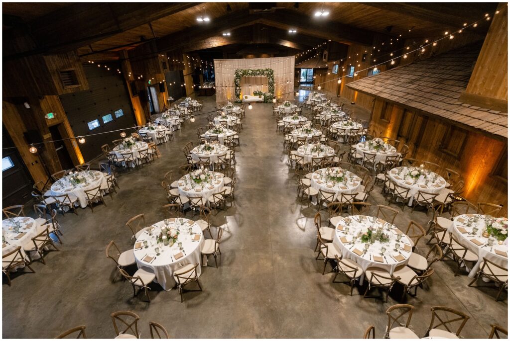 Reception room view from 2nd floor  at Spruce Mountain