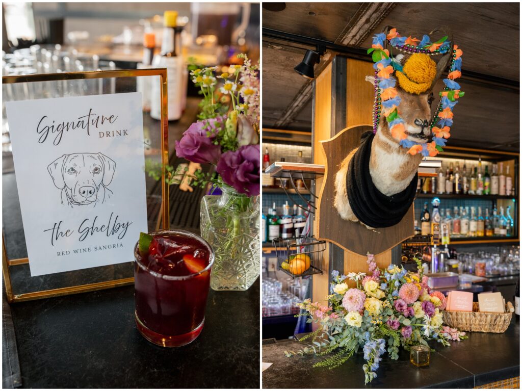 Reception bar at Table 79 in Steamboat Springs