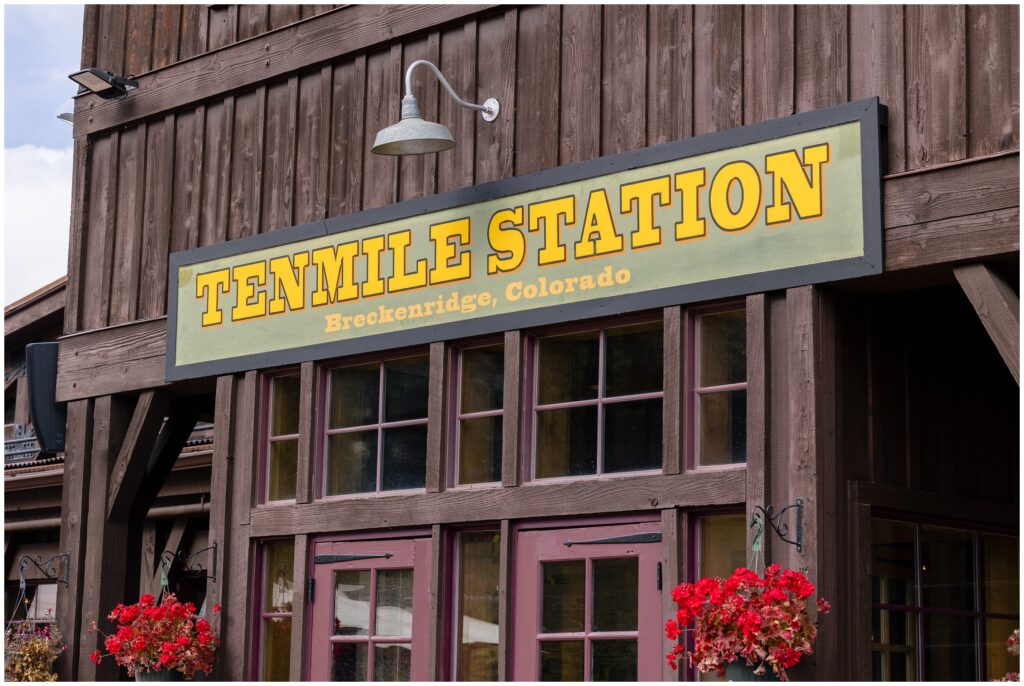 Ten mile station sign