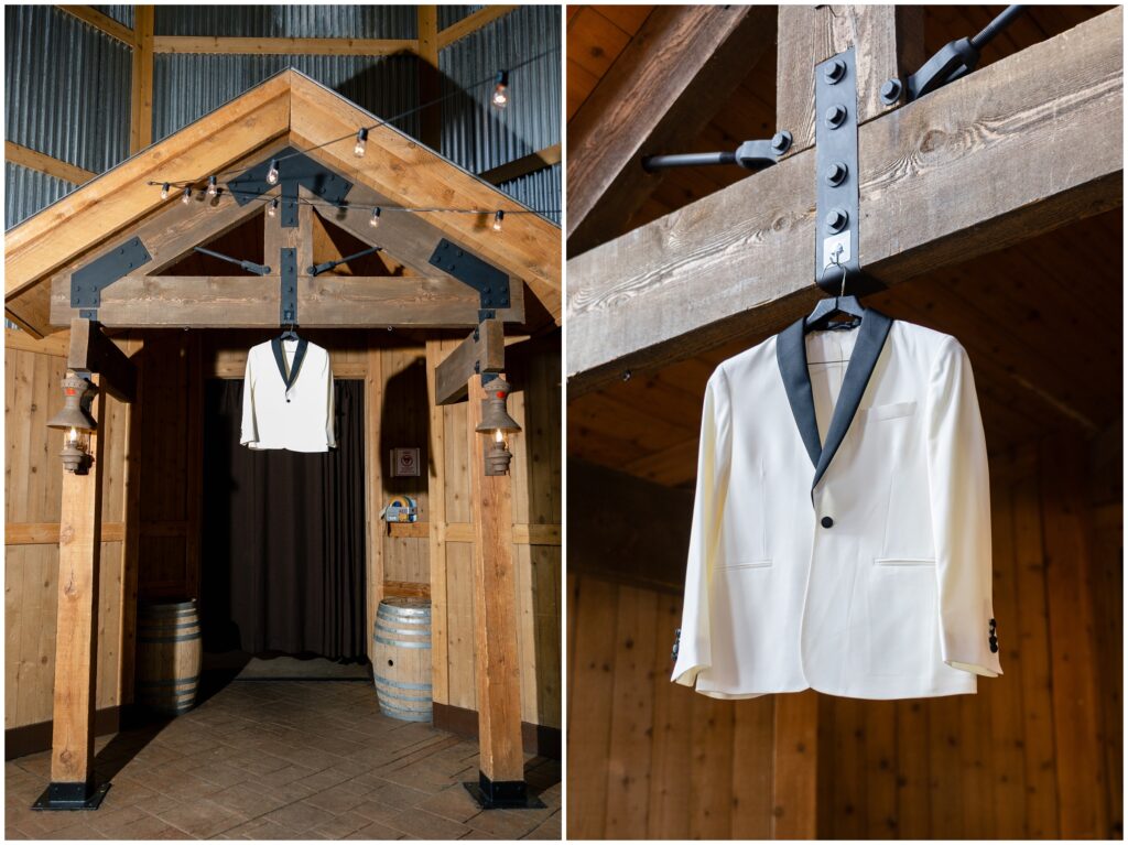 Suit jacket hanging at ten mile station