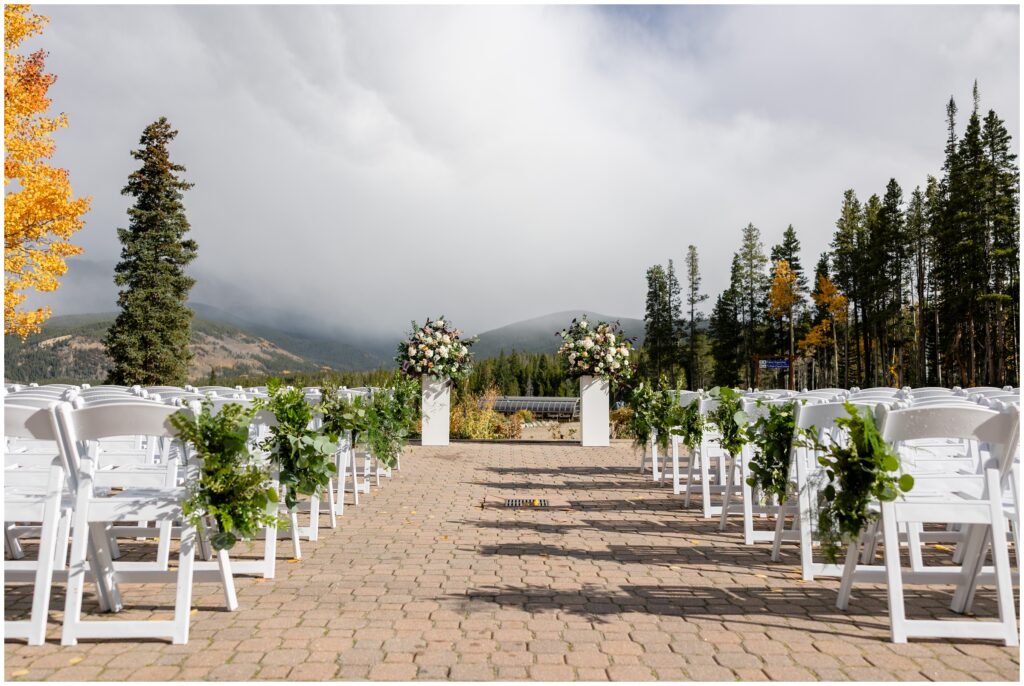 Ceremony patio at ten mile station