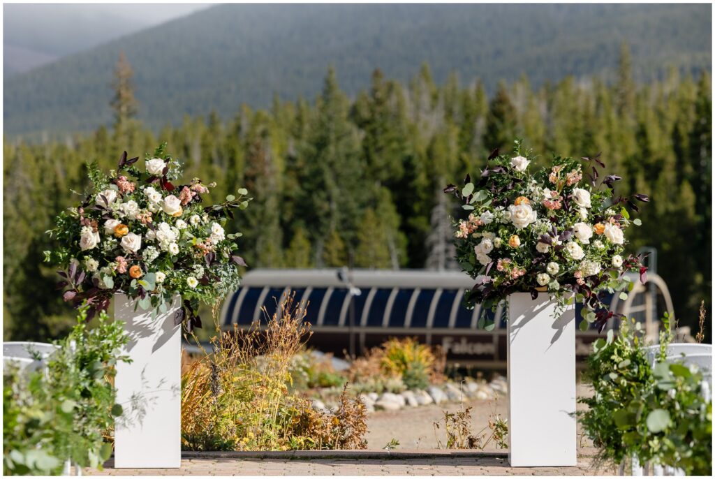 floral design for ceremony designed by garden of eden